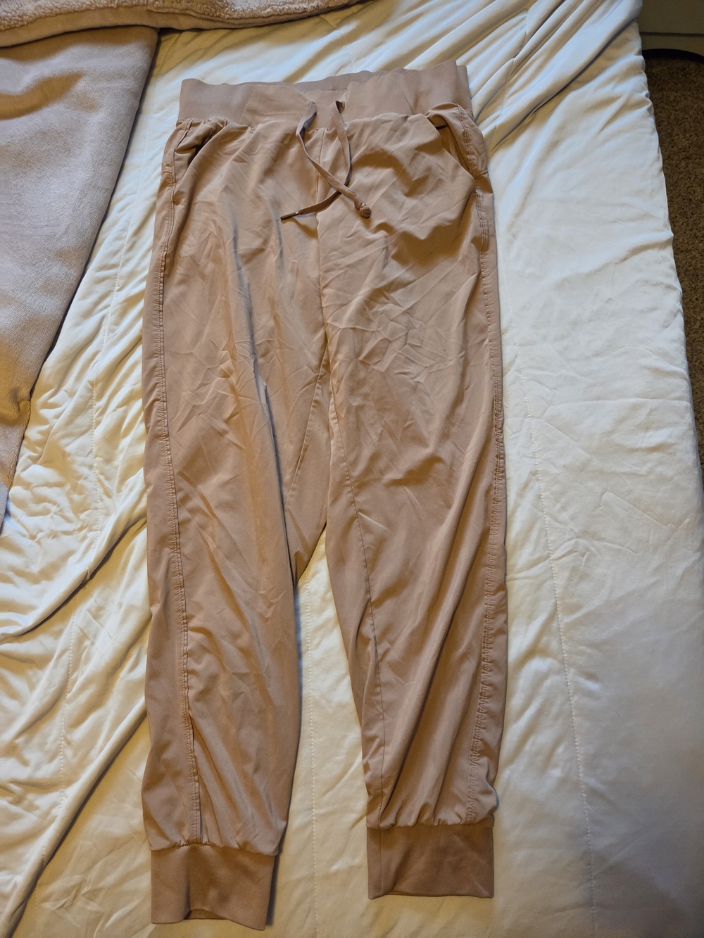 Women's All In Motion Drawstring Jogger Pants in Light Tan